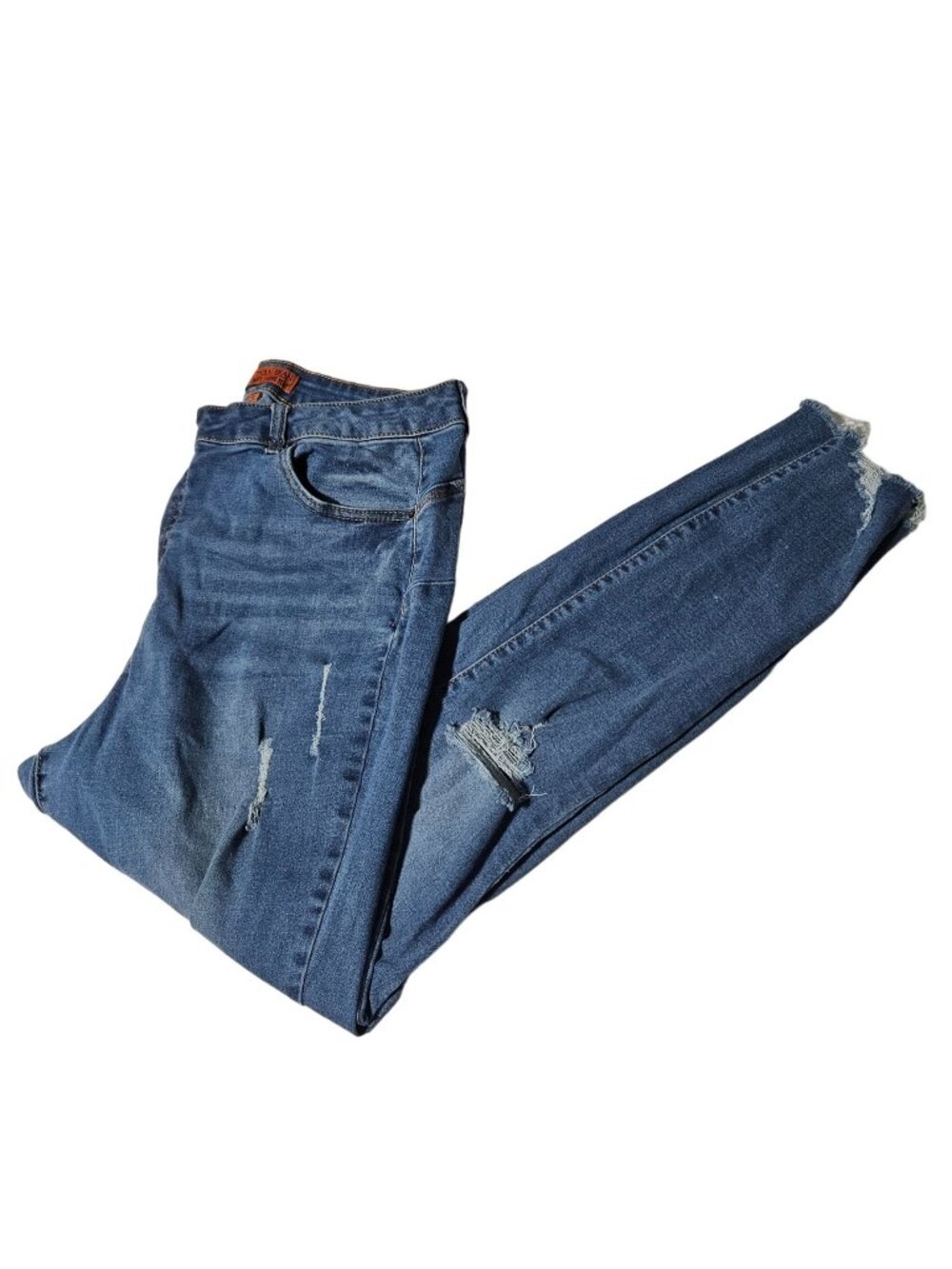 Wax Jean Butt I Love You Jeans Womens Size 18 Skinny Mid Rise Ripped Denim Pants